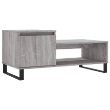 vidaXL szürke sonoma szerelt fa dohányzóasztal 100 x 50 x 45 cm (830842) bútor