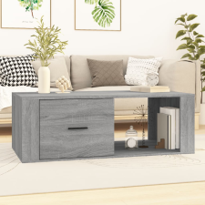 vidaXL szürke sonoma szerelt fa dohányzóasztal 100x50,5x35 cm bútor