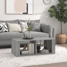 vidaXL szürke sonoma szerelt fa dohányzóasztal 100x50x36 cm bútor