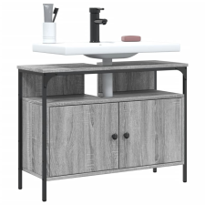 vidaXL szürke sonoma szerelt fa fürdőszobai mosdószekrény 60x30x60 cm fürdőszoba bútor