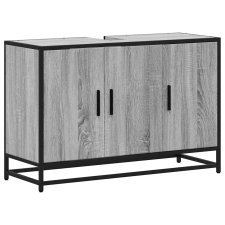 vidaXL szürke sonoma szerelt fa fürdőszobai mosdószekrény 90x33x60 cm (849272) fürdőszoba bútor
