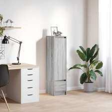 vidaXL szürke sonoma szerelt fa magasszekrény 29,5x34x119,5 cm bútor