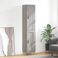 vidaXL szürke sonoma szerelt fa magasszekrény 34,5 x 34 x 180 cm bútor