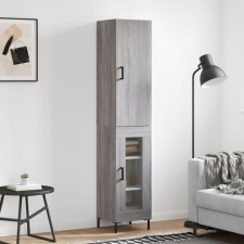 vidaXL szürke sonoma szerelt fa magasszekrény 34,5 x 34 x 180 cm bútor