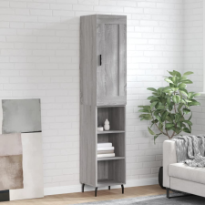 vidaXL szürke sonoma szerelt fa magasszekrény 34,5 x 34 x 180 cm bútor