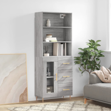 vidaXL szürke sonoma szerelt fa magasszekrény 69,5 x 34 x 180 cm bútor