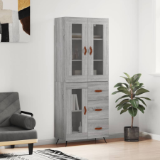 vidaXL szürke sonoma szerelt fa magasszekrény 69,5 x 34 x 180 cm bútor