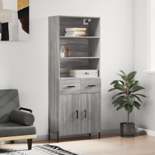 vidaXL szürke sonoma szerelt fa magasszekrény 69,5 x 34 x 180 cm bútor