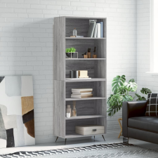 vidaXL szürke sonoma szerelt fa magasszekrény 69,5x32,5x180 cm bútor
