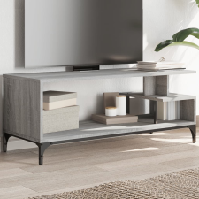 vidaXL szürke sonoma szerelt fa/porszórt acél TV-szekrény 102x40x41 cm bútor