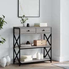 vidaXL szürke sonoma szerelt fa tálalóasztal 75x28x75 cm bútor