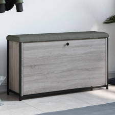 vidaXL szürke sonoma színű cipőpad lehajtható fiókkal 102 x 32 x 56 cm bútor
