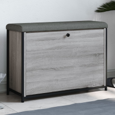 vidaXL szürke sonoma színű cipőpad lehajtható fiókkal 82x32x56 cm bútor