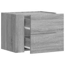 vidaXL szürke sonoma színű falra szerelhető éjjeliszekrény 45x30x35 cm (848335) bútor