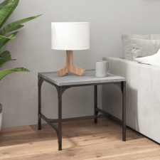 vidaXL szürke sonoma színű fatermék dohányzóasztal 50x50x35 cm bútor