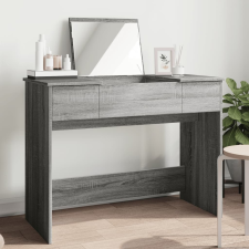 vidaXL szürke sonoma színű fésülködőasztal tükörrel 100x45x76 cm bútor