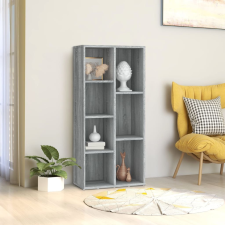 vidaXL szürke sonoma színű könyvszekrény 50 x 25 x 106 cm bútor