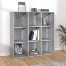 vidaXL szürke sonoma színű könyvszekrény 98x30x98 cm bútor