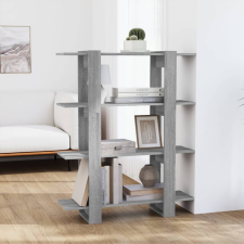 vidaXL szürke sonoma színű könyvszekrény/térelválasztó 100x30x123,5 cm bútor