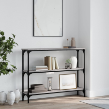 vidaXL szürke sonoma színű műfa konzolasztal 100x22,5x75 cm bútor