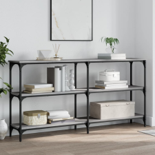 vidaXL szürke sonoma színű műfa konzolasztal 150x29x75 cm bútor