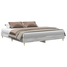 vidaXL szürke sonoma színű szerelt fa ágykeret matrac nélkül 180x200cm (3329026) ágy és ágykellék