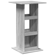vidaXL szürke sonoma színű szerelt fa bárasztal tárolóval 60x60x102 cm (854333) bútor