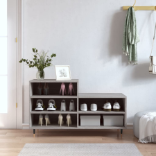 vidaXL szürke sonoma színű szerelt fa cipősszekrény 102x36x60 cm bútor