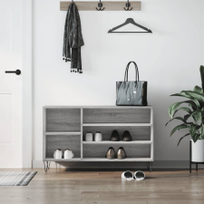 vidaXL szürke sonoma színű szerelt fa cipősszekrény 102x36x60 cm bútor