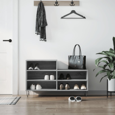 vidaXL szürke sonoma színű szerelt fa cipősszekrény 102x36x60 cm bútor