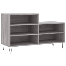 vidaXL szürke sonoma színű szerelt fa cipősszekrény 102x36x60 cm (831394) bútor