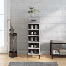 vidaXL szürke sonoma színű szerelt fa cipősszekrény 30 x 35 x 105 cm bútor