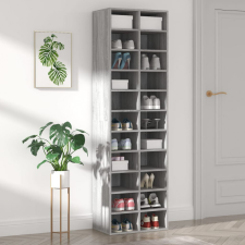 vidaXL szürke sonoma színű szerelt fa cipősszekrény 54x34x183 cm bútor