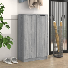 vidaXL szürke sonoma színű szerelt fa cipősszekrény 59 x 35 x 100 cm bútor