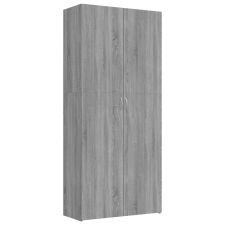 vidaXL szürke sonoma színű szerelt fa cipősszekrény 80x35,5x180 cm (815277) bútor