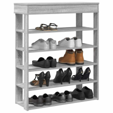 vidaXL szürke sonoma színű szerelt fa cipőtartó 80x30x98 cm bútor