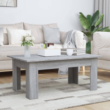 vidaXL szürke sonoma színű szerelt fa dohányzóasztal 100 x 60 x 42 cm bútor
