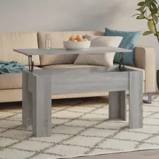 vidaXL szürke sonoma színű szerelt fa dohányzóasztal 101x49x52 cm bútor