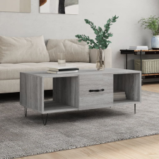 vidaXL szürke sonoma színű szerelt fa dohányzóasztal 102 x 50 x 40 cm bútor