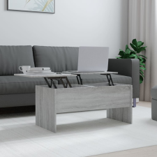 vidaXL szürke sonoma színű szerelt fa dohányzóasztal 102x50,5x46,5 cm bútor