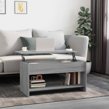 vidaXL szürke sonoma színű szerelt fa dohányzóasztal 102x50x52,5 cm bútor