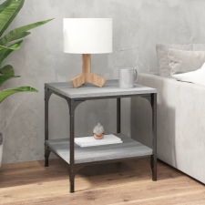 vidaXL szürke sonoma színű szerelt fa dohányzóasztal 50x50x40 cm bútor