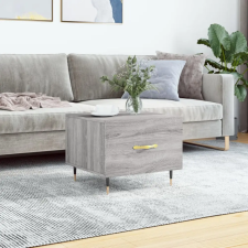 vidaXL szürke sonoma színű szerelt fa dohányzóasztal 50x50x40 cm bútor