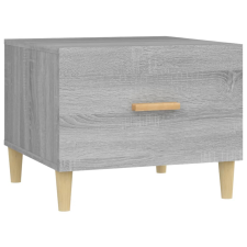 vidaXL szürke sonoma színű szerelt fa dohányzóasztal 50x50x40 cm (817533) bútor