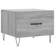 vidaXL szürke sonoma színű szerelt fa dohányzóasztal 50x50x40 cm (829392) bútor