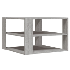 vidaXL szürke sonoma színű szerelt fa dohányzóasztal 59,5x59,5x40 cm (834255) bútor