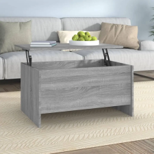 vidaXL szürke sonoma színű szerelt fa dohányzóasztal 80x55,5x41,5 cm bútor