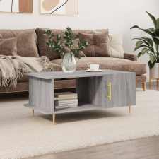 vidaXL szürke sonoma színű szerelt fa dohányzóasztal 90 x 50 x 40 cm bútor