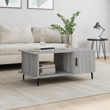vidaXL szürke sonoma színű szerelt fa dohányzóasztal 90 x 50 x 40 cm bútor