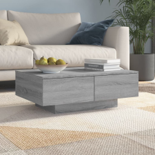 vidaXL szürke sonoma színű szerelt fa dohányzóasztal 90 x 60 x 31 cm bútor